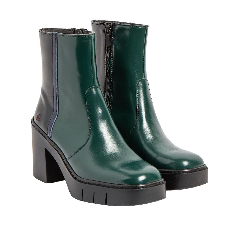 The Art Company 1974 Nappa Shiny Jungle-Black/Berna Ankle Boots
