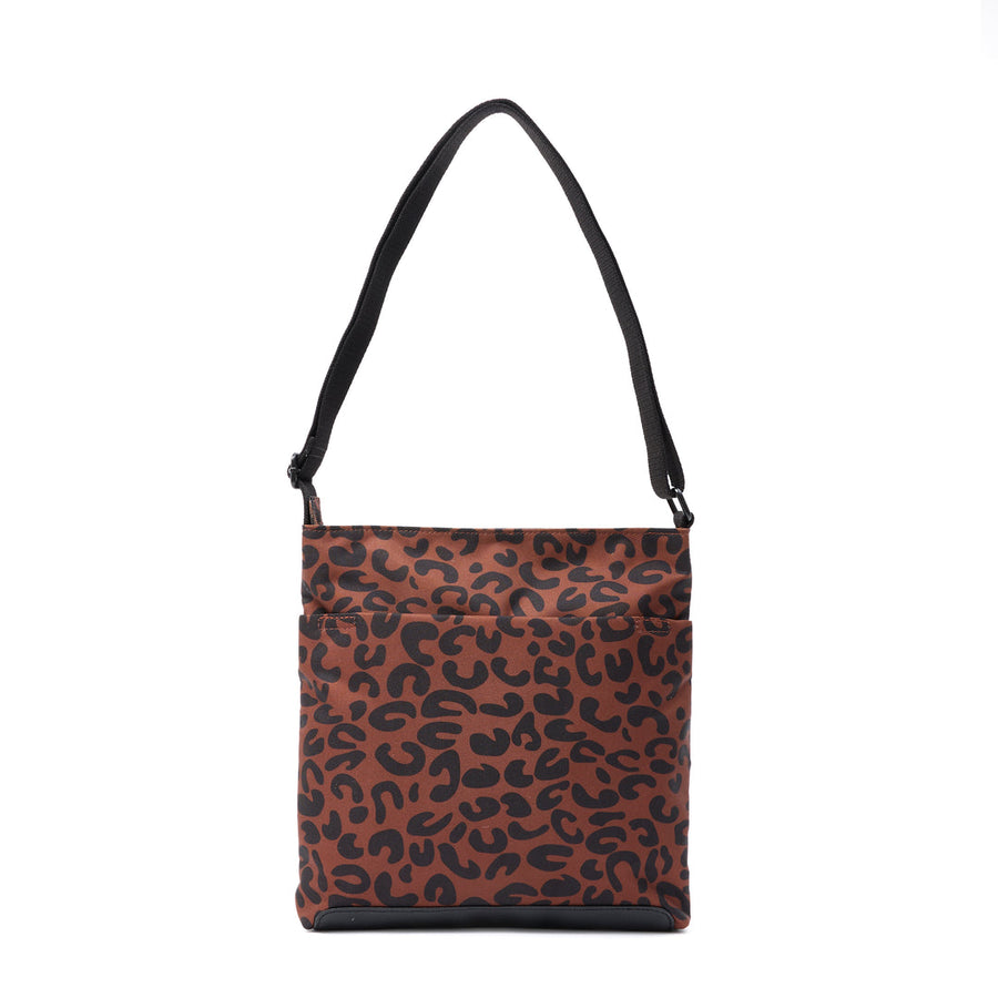 Roka Kennington B Leopard Print Recycled Nylon Medium Bag