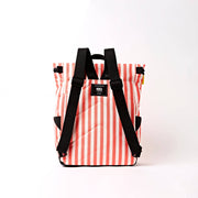 Roka Canfield Backpack in Coral Stripe Canvas