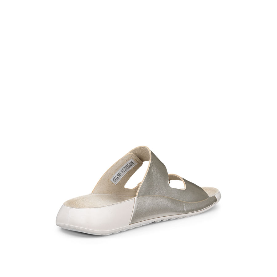 Ecco 206823-01688 Cozmo W 2-Strap Pure White Gold Sandals