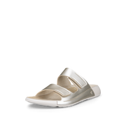 Ecco 206823-01688 Cozmo W 2-Strap Pure White Gold Sandals