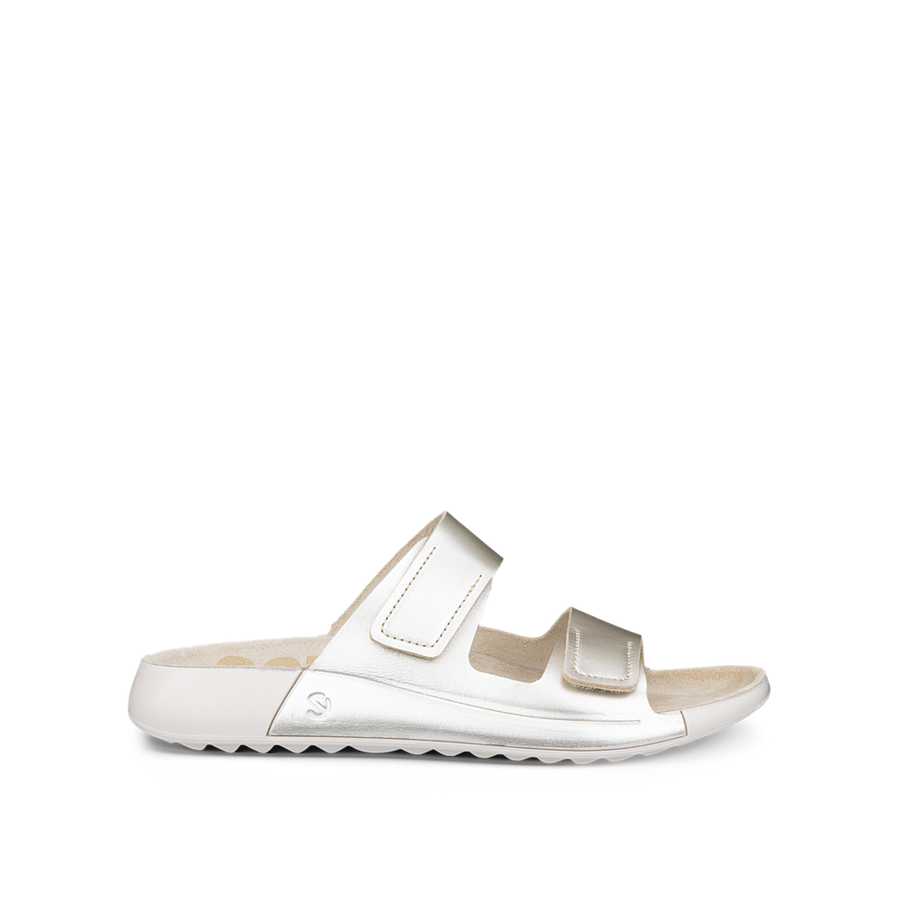 Ecco 206823-01688 Cozmo W 2-Strap Pure White Gold Sandals