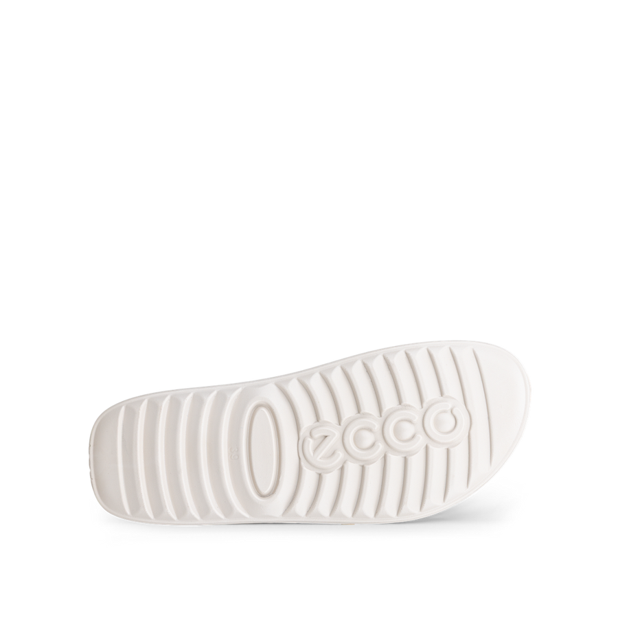 Ecco 206823-01688 Cozmo W 2-Strap Pure White Gold Sandals
