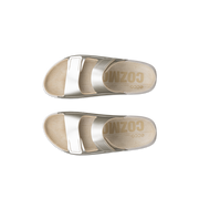Ecco 206823-01688 Cozmo W 2-Strap Pure White Gold Sandals