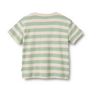 Wheat T-Shirt S/S Liam - 2172-108S 9647 Mint Stripe
