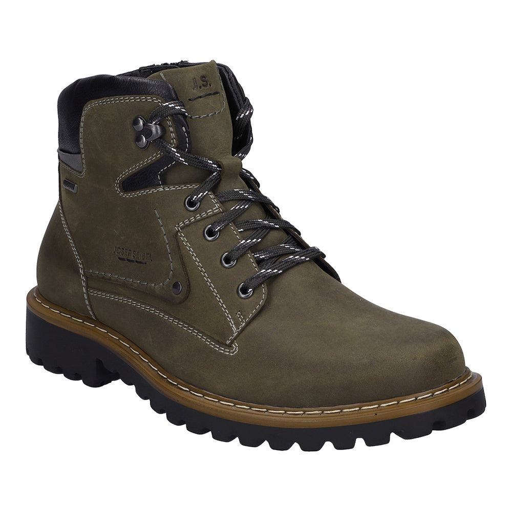 Josef Seibel Chance 51 Oliv-Kombi Ankle Boots