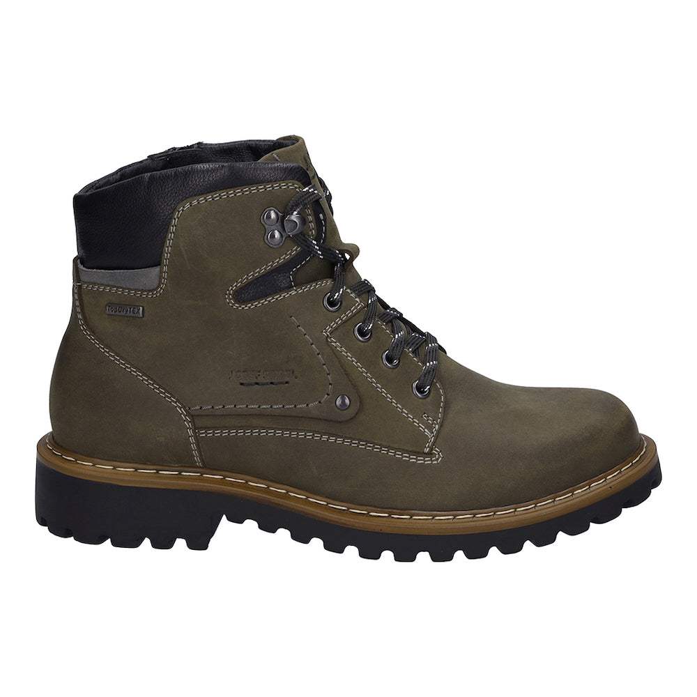 Josef Seibel Chance 51 Oliv-Kombi Ankle Boots