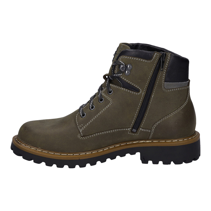Josef Seibel Chance 51 Oliv-Kombi Ankle Boots