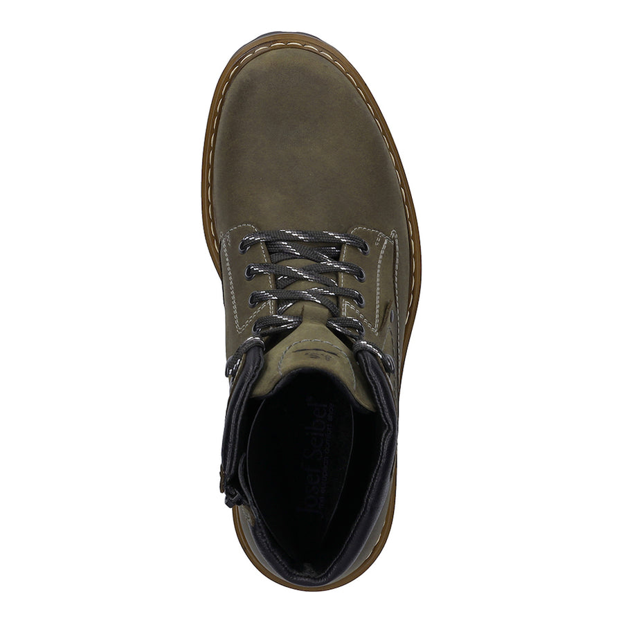 Josef Seibel Chance 51 Oliv-Kombi Ankle Boots