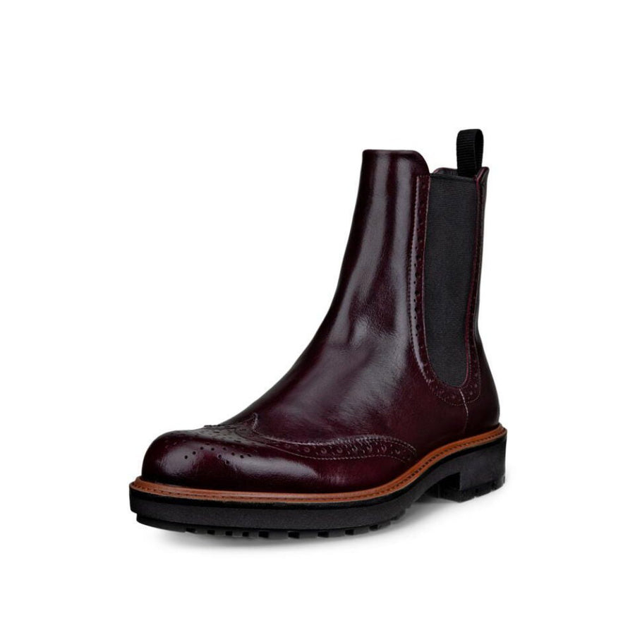 Ecco 232883 61291 Metropole Oslo W Chelsea Dark Ruby Boots