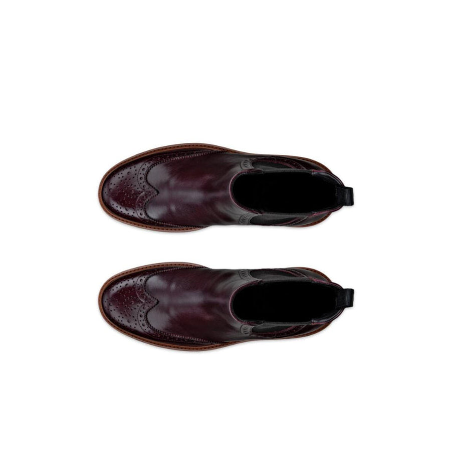 Ecco 232883 61291 Metropole Oslo W Chelsea Dark Ruby Boots