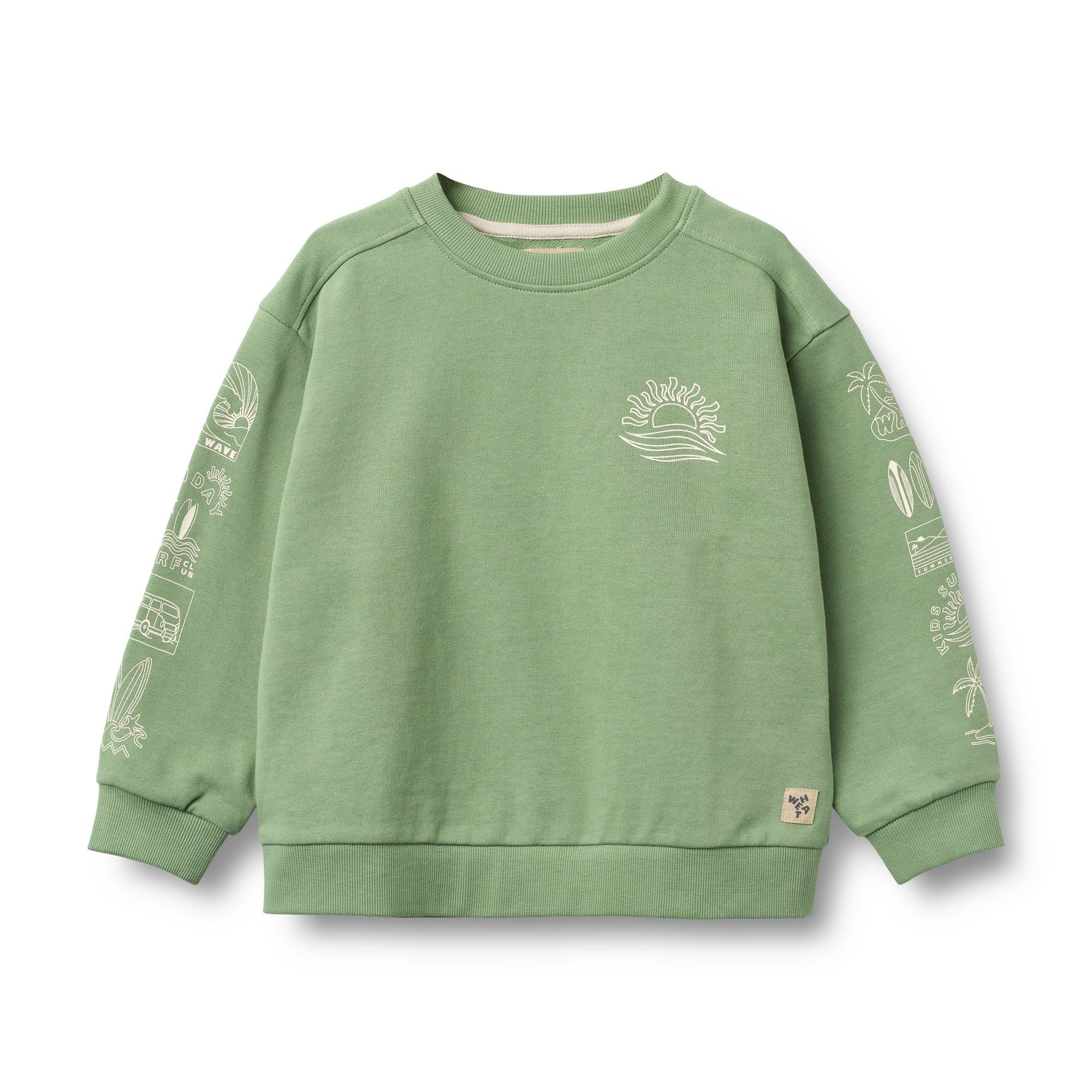 Wheat Sweatshirt L/S Ellis - 2340-671 9645 Jade Green