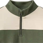 Wheat 2386-672-GOTS Half Zip Sweatshirt L/S Matteo 9690 Thyme