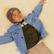 Wheat 2386-672-GOTS Half Zip Sweatshirt L/S Matteo 9690 Thyme