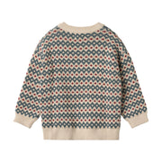 Wheat Jaquard Pullover Harlow - 3191 Offwhite