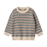 Wheat Jaquard Pullover Harlow - 3191 Offwhite