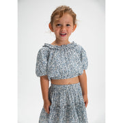 Mayoral Printed Dobby Top Sky Blue (3026)