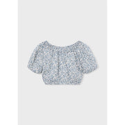 Mayoral Printed Dobby Top Sky Blue (3026)