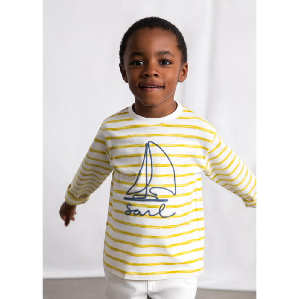 Mayoral L/S Stripes T-Shirt Olive (3083)