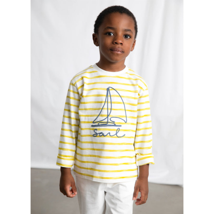 Mayoral L/S Stripes T-Shirt Olive (3083)