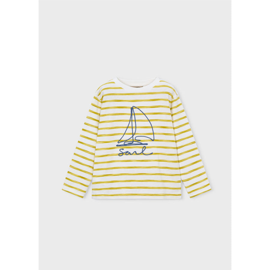 Mayoral L/S Stripes T-Shirt Olive (3083)