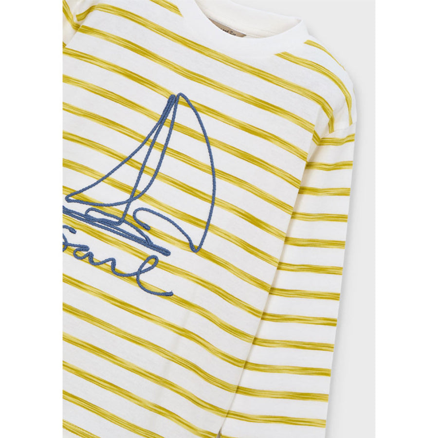 Mayoral L/S Stripes T-Shirt Olive (3083)