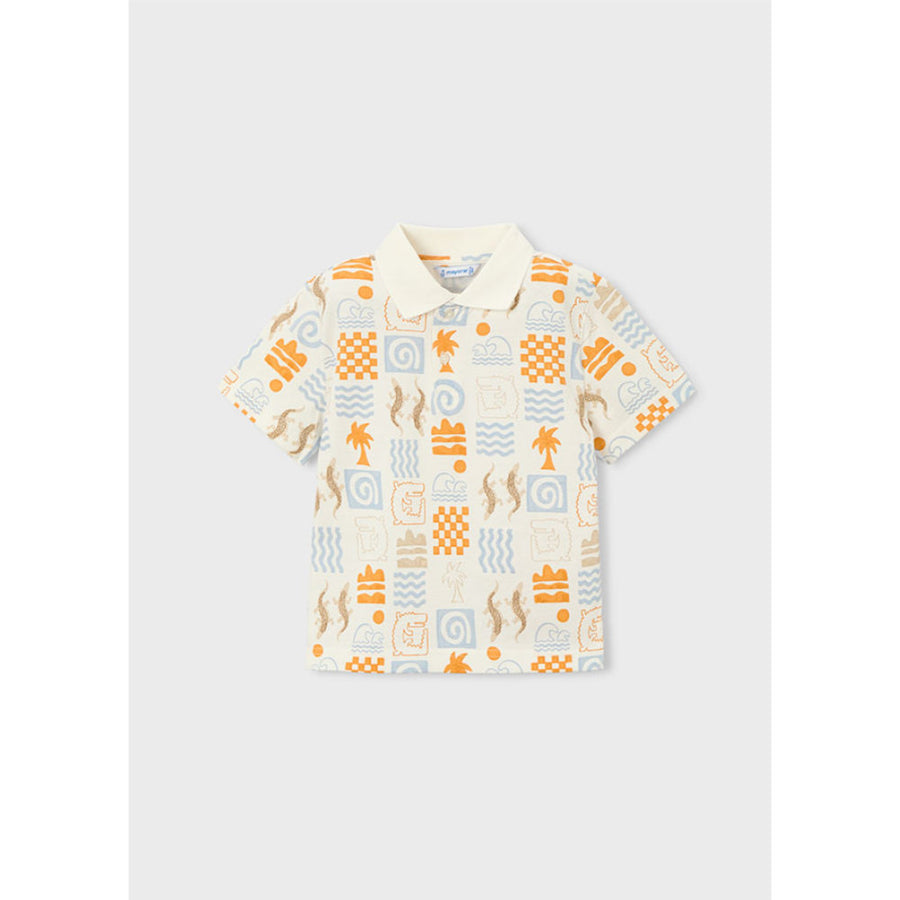 Mayoral S/S Polo Creampeach (3104)