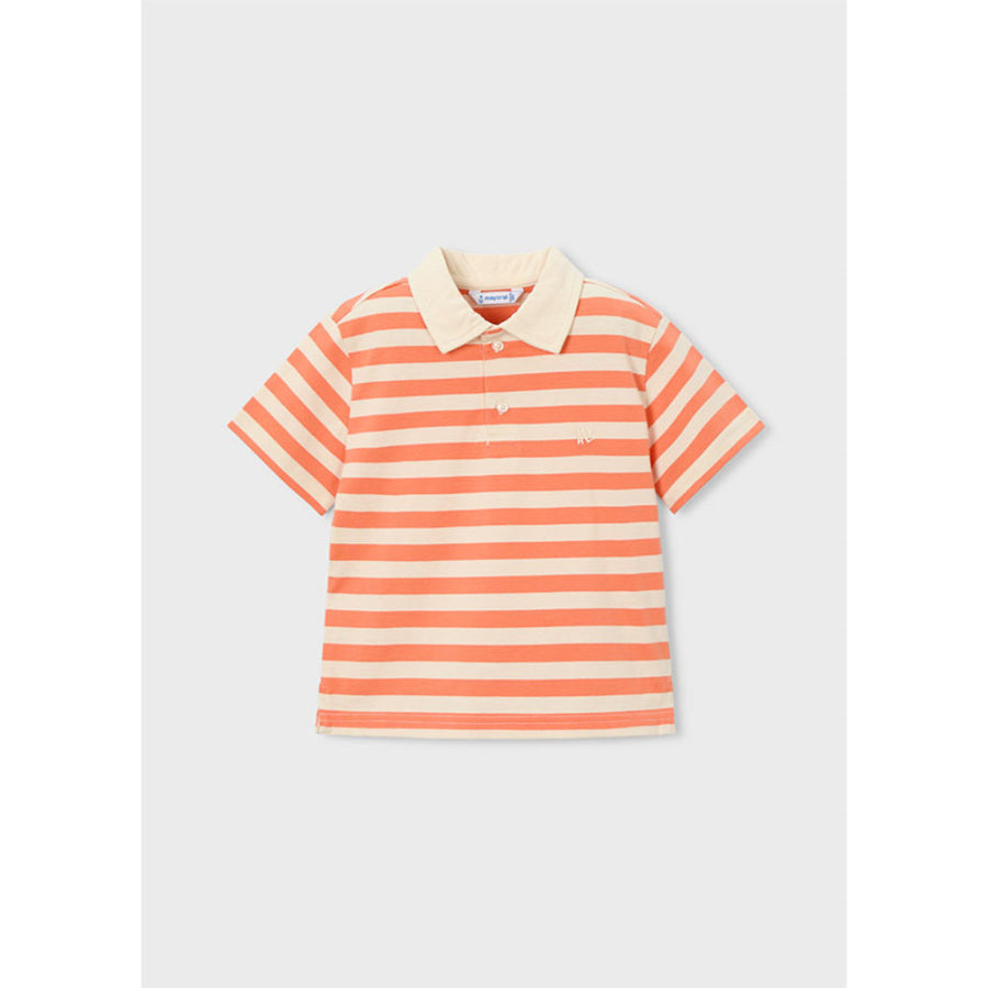 Mayoral Stripes S/S Polo Orange (3110)