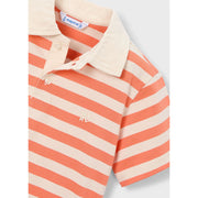 Mayoral Stripes S/S Polo Orange (3110)