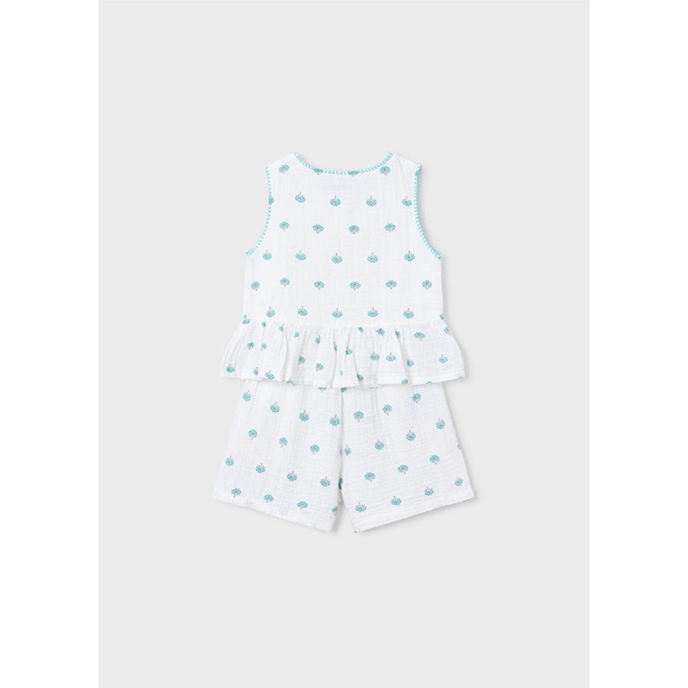 Mayoral Printed Shorts Set Natural (3229)