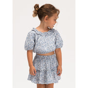 Mayoral Printed Dobby Skirt Sky Blue (3903)