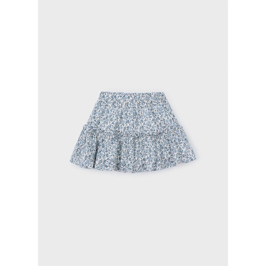 Mayoral Printed Dobby Skirt Sky Blue (3903)