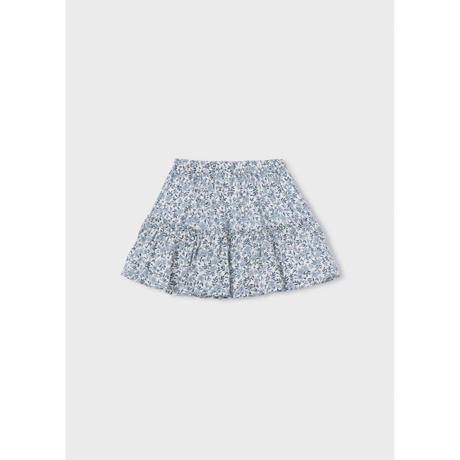Mayoral Printed Dobby Skirt Sky Blue (3903)