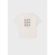 Mayoral S/S Printed T-Shirt Bone (6005)