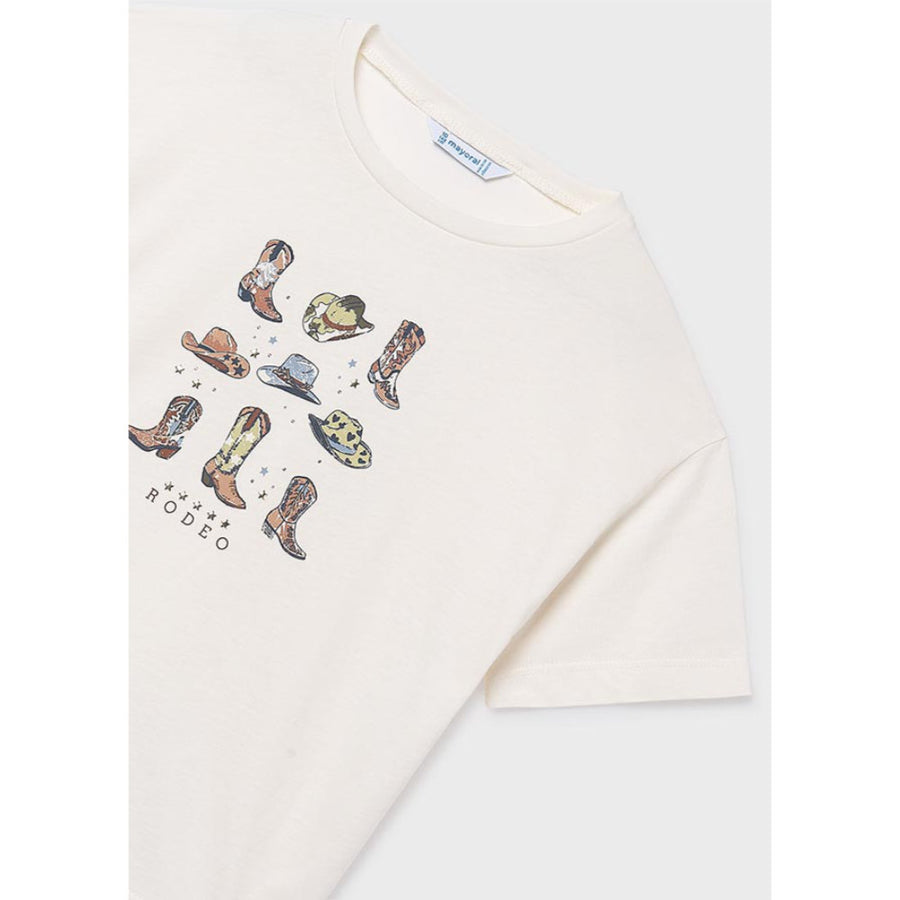 Mayoral S/S Printed T-Shirt Bone (6005)