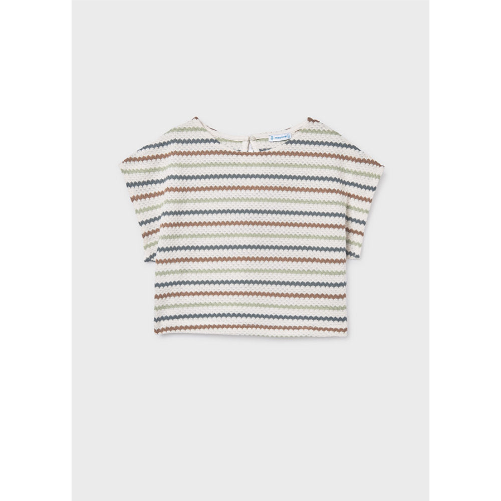 Mayoral Crochet Look Top Bone (6022)