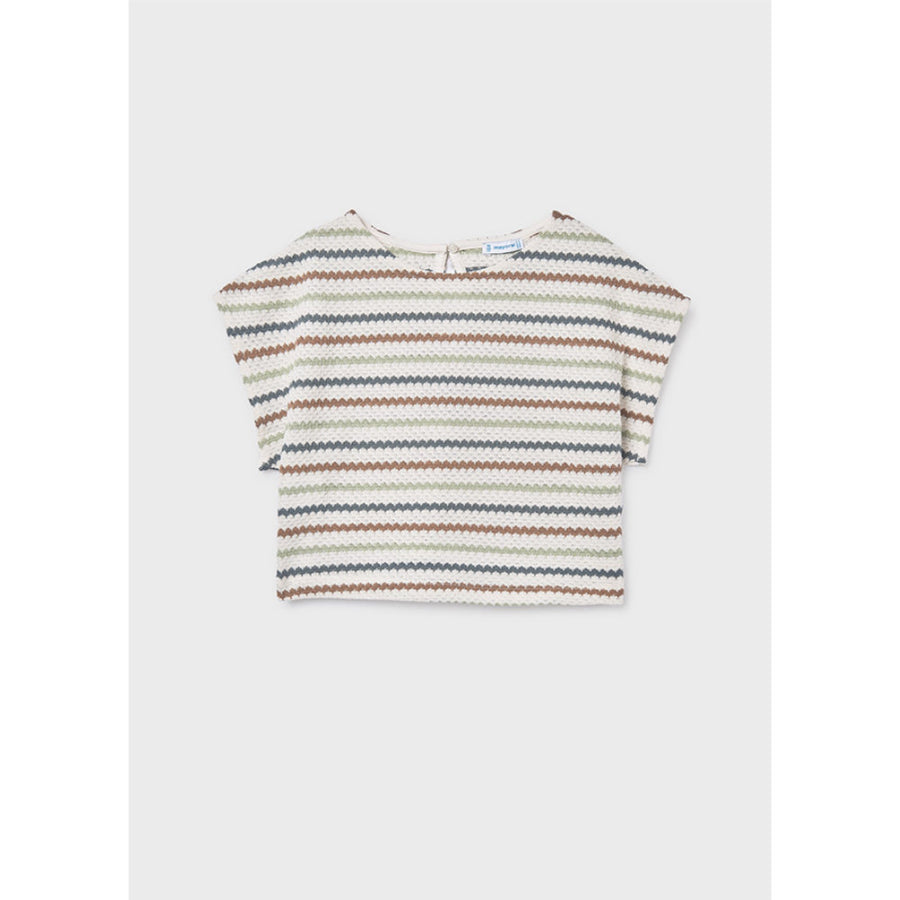 Mayoral Crochet Look Top Bone (6022)
