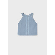 Mayoral Denim Striped Top Indigo (6025)