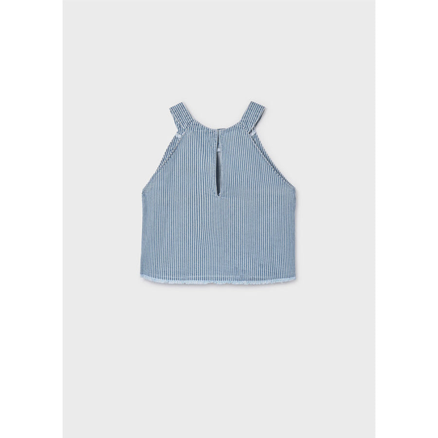 Mayoral Denim Striped Top Indigo (6025)