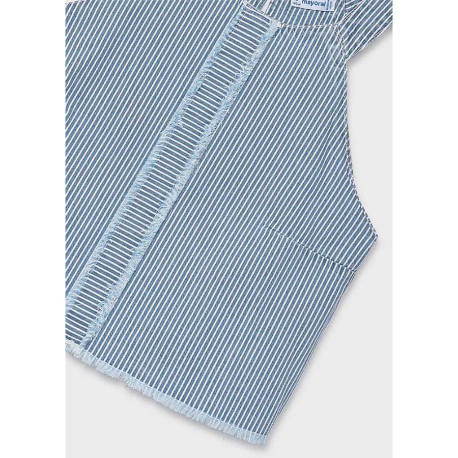 Mayoral Denim Striped Top Indigo (6025)