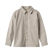 Wheat 2659-463-GOTS Shirt L/S Oscar 0104 Greybrown Check