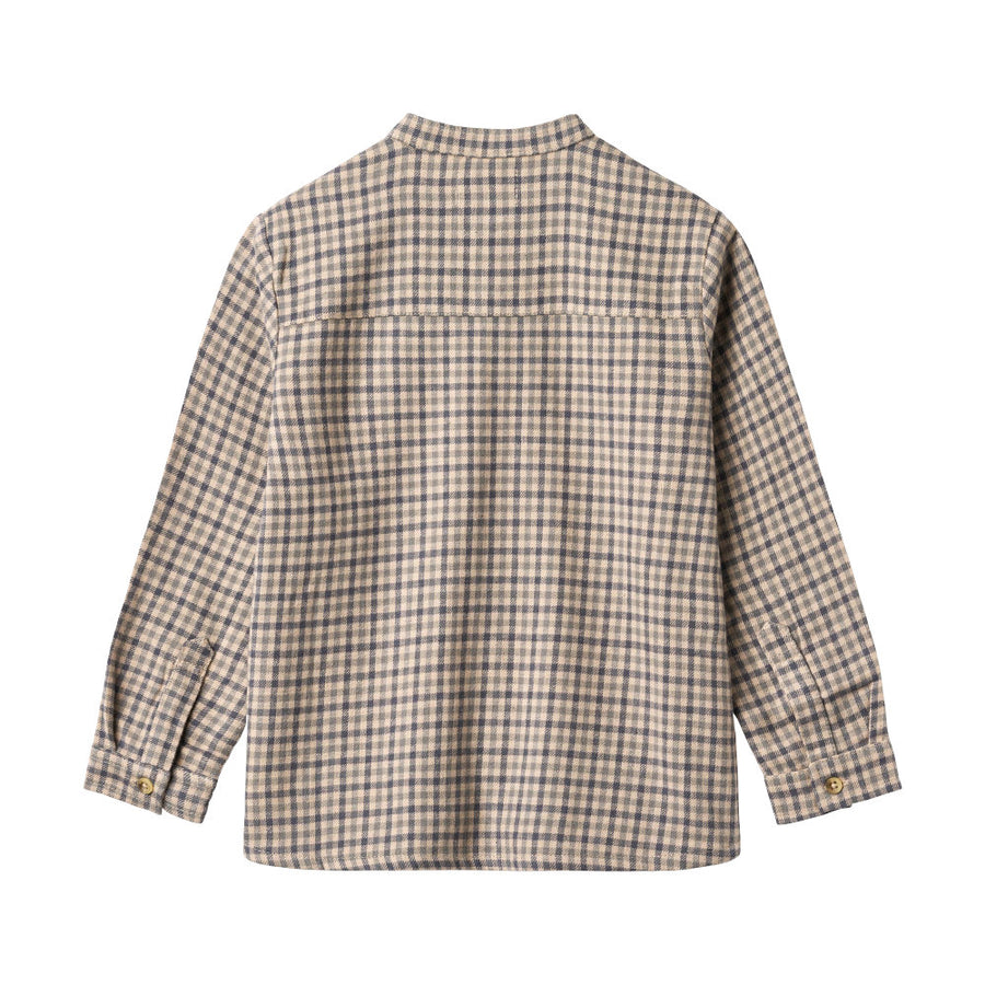 Wheat Shirt L/S Willum - 1306 Blue Check