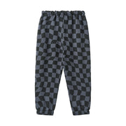 Wheat 2888-624-GOTS Sweatpants Cosmo 1311 Navy Blue Check