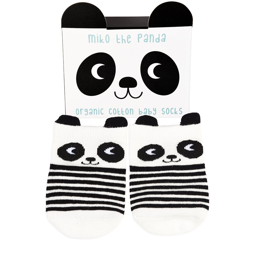 Rex London Pair of baby socks - Miko the Panda - 29102