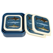 Rex London Snack Boxes (Set Of 3) - Sharks - 29497