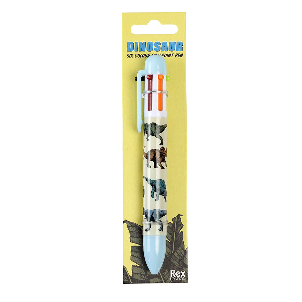 Rex London Six colour pen - Prehistoric Land - 29756