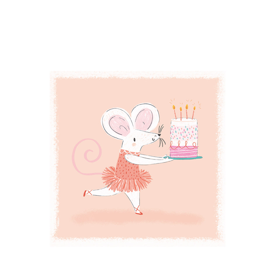 Rex London Birthday Card - Mouse Ballet - 30174
