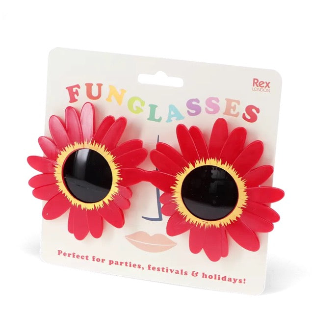 Rex London Funglasses - Red sunflower sunglasses-30335