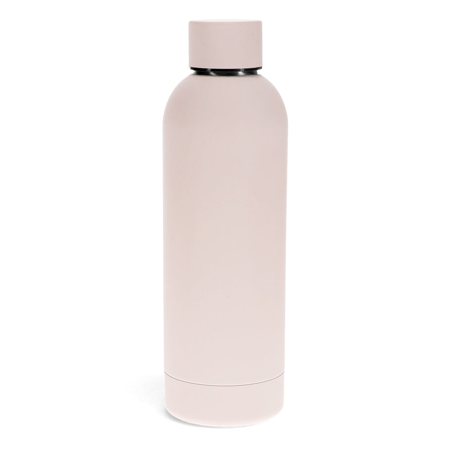 Rex London Rubber coated steel bottle 500ml - Light pink-30349