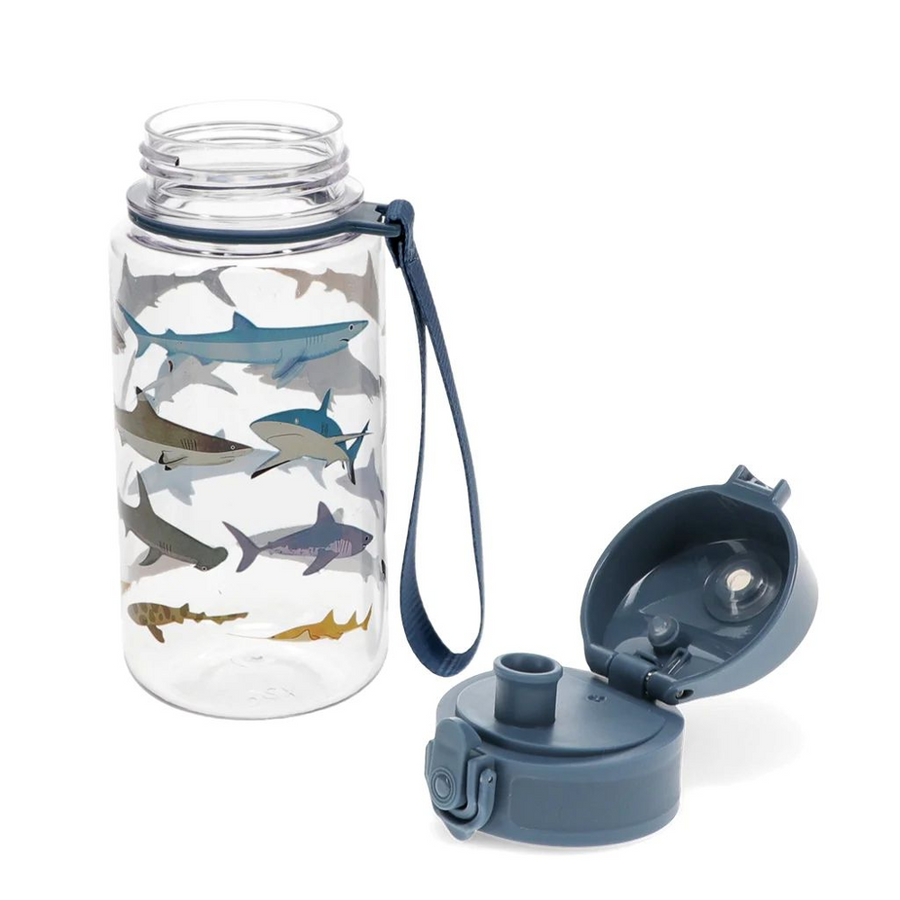 Rex London Children's Water Bottle - Sharks (Sports Cap, 450Ml) - 30626